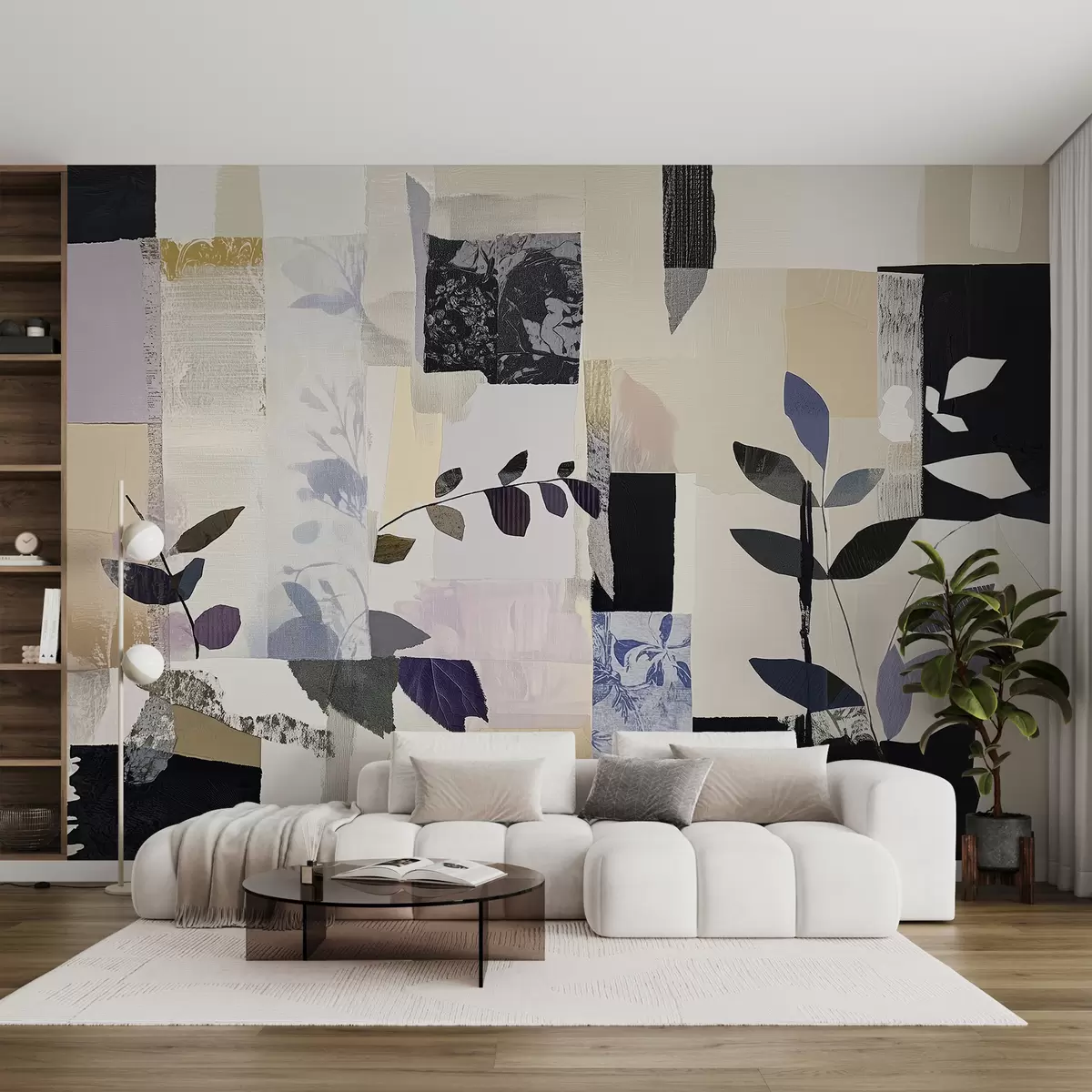 Murales de pared Collage con hojas w08285 murales de pared Collage con hojas w08285