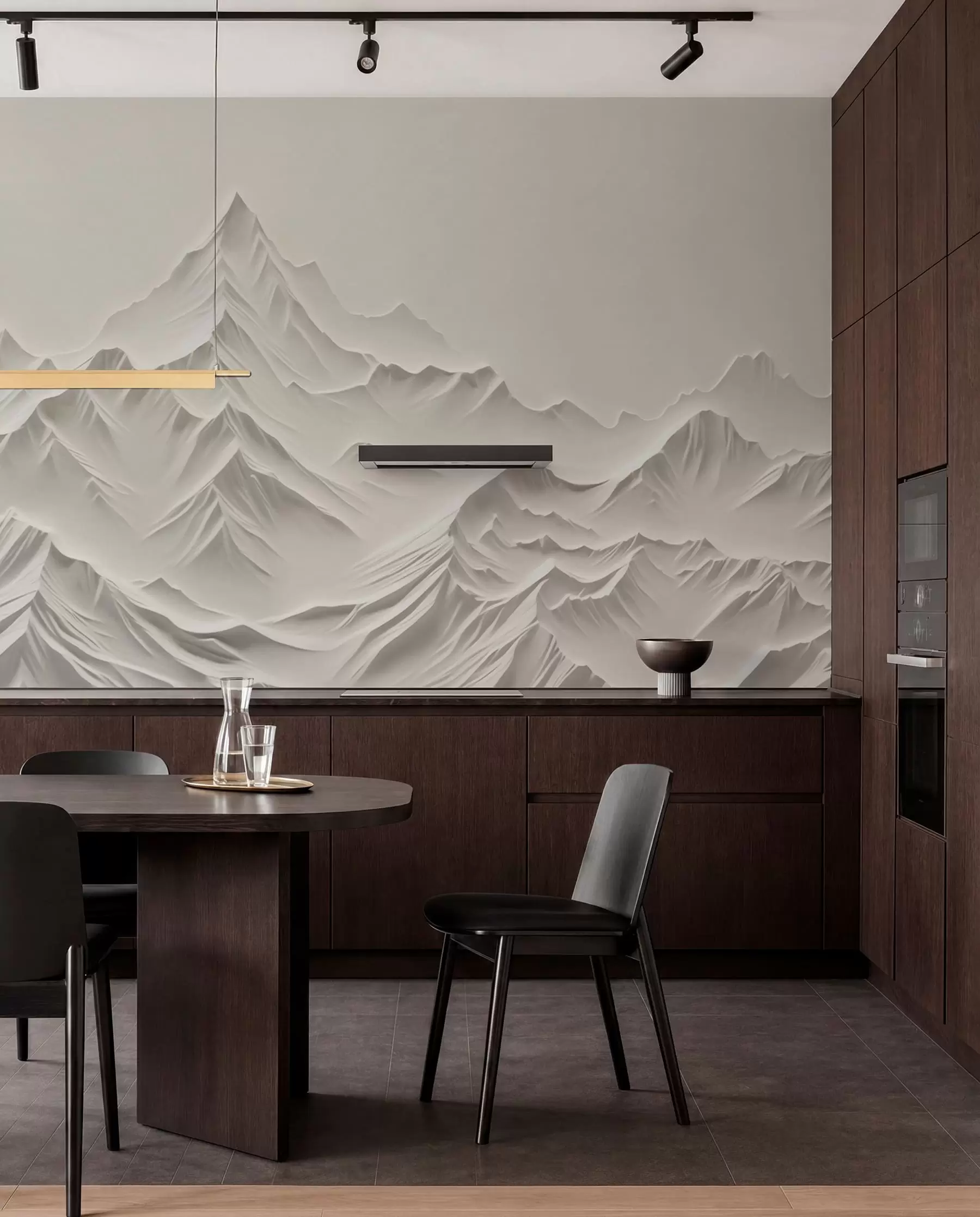 murales de pared Cumbres esculpidas w01644