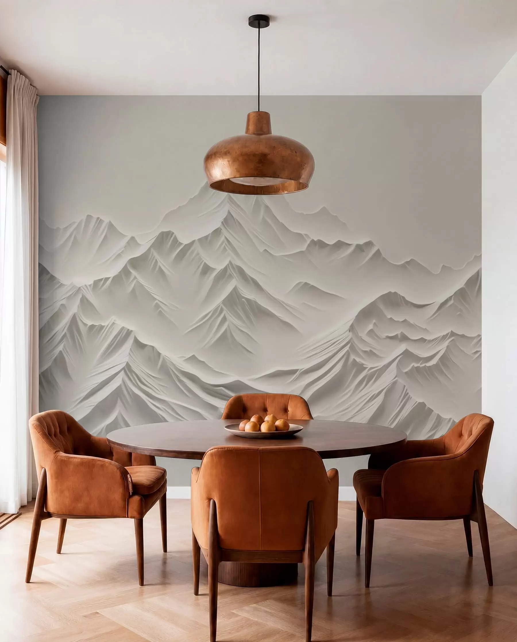 murales de pared Cumbres esculpidas w01644