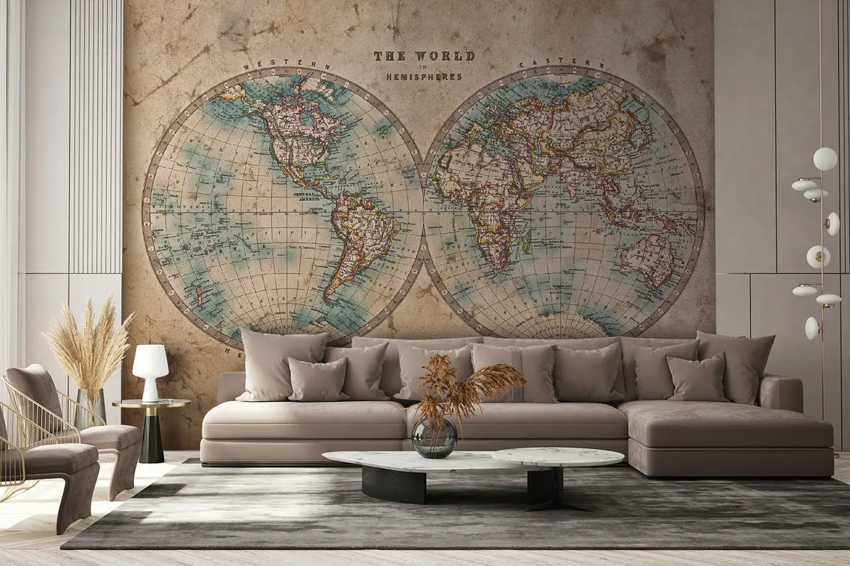 murales de pared Mundo, mapa y atlas u37860