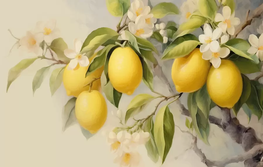 murales de pared limones w01136