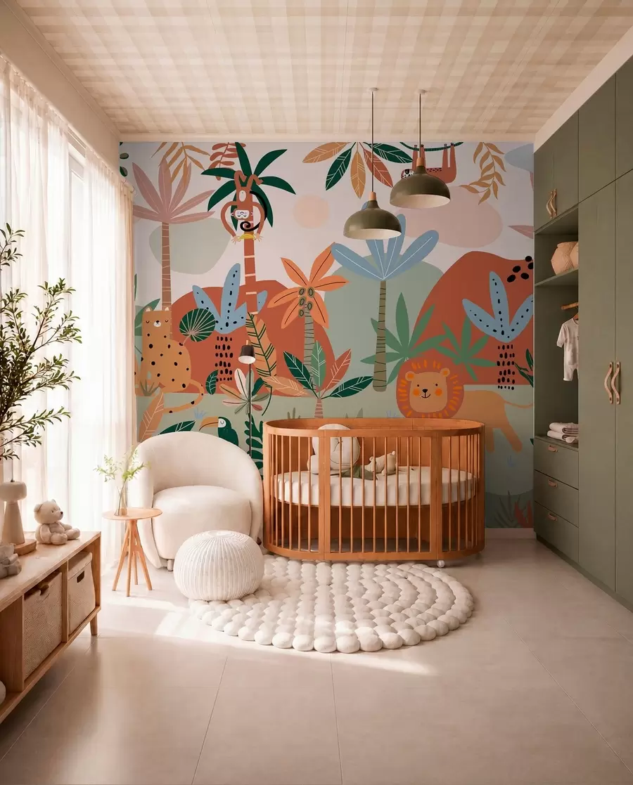 murales de pared Selva de retales w01720