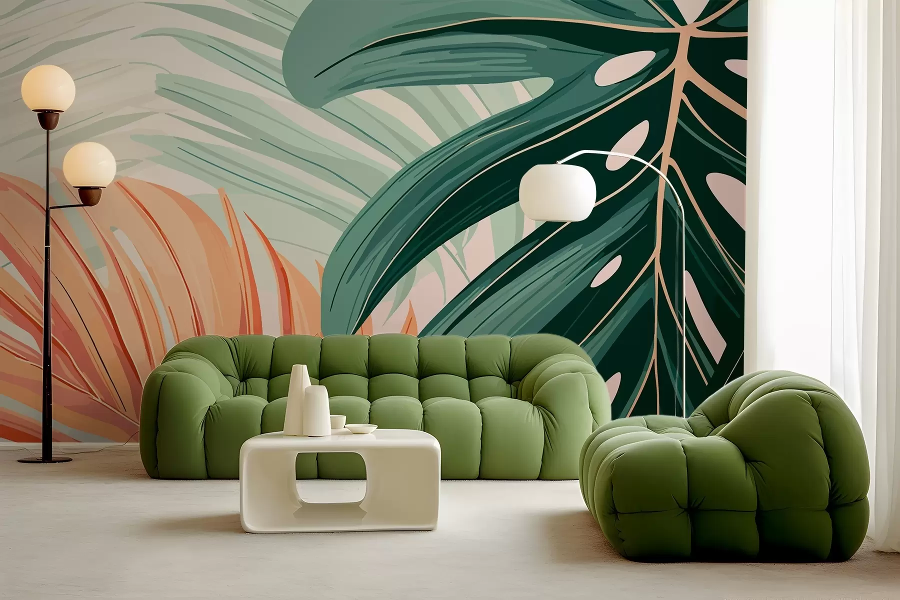 murales de pared Hojas w01843