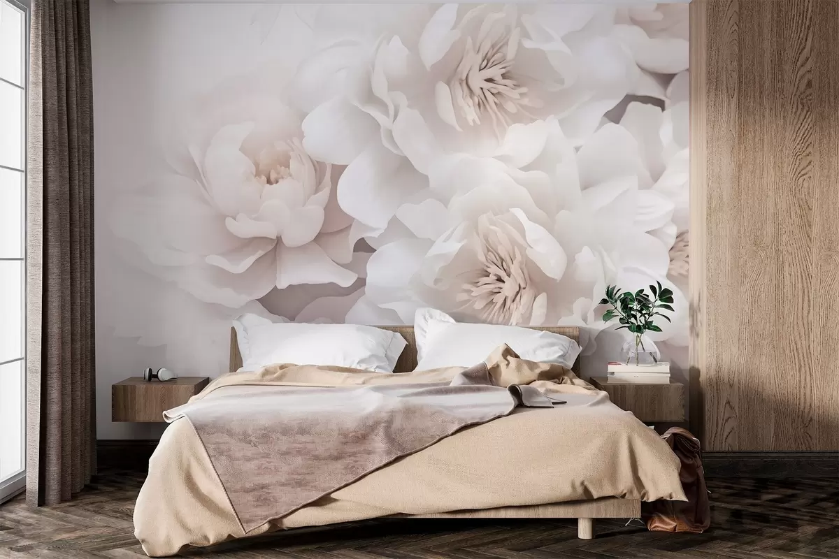 murales de pared Rosas blancas w01909