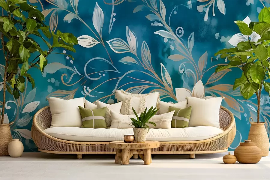 murales de pared Delicadas peonías rosas en suaves tonos pastel w01974