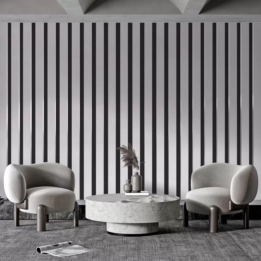 murales de pared Motivo abstracto en tonos monocromos u99471v1