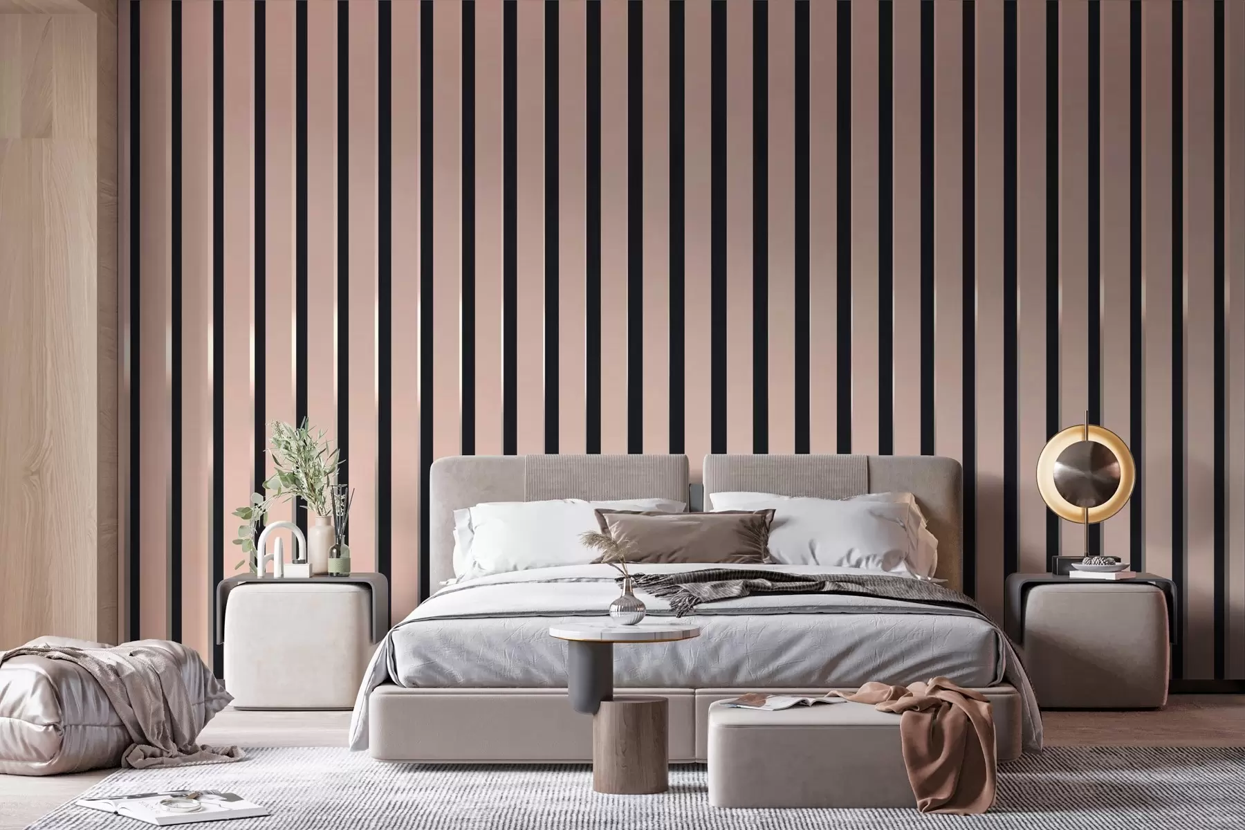 murales de pared Líneas elegantes en suave armonía u99471v2