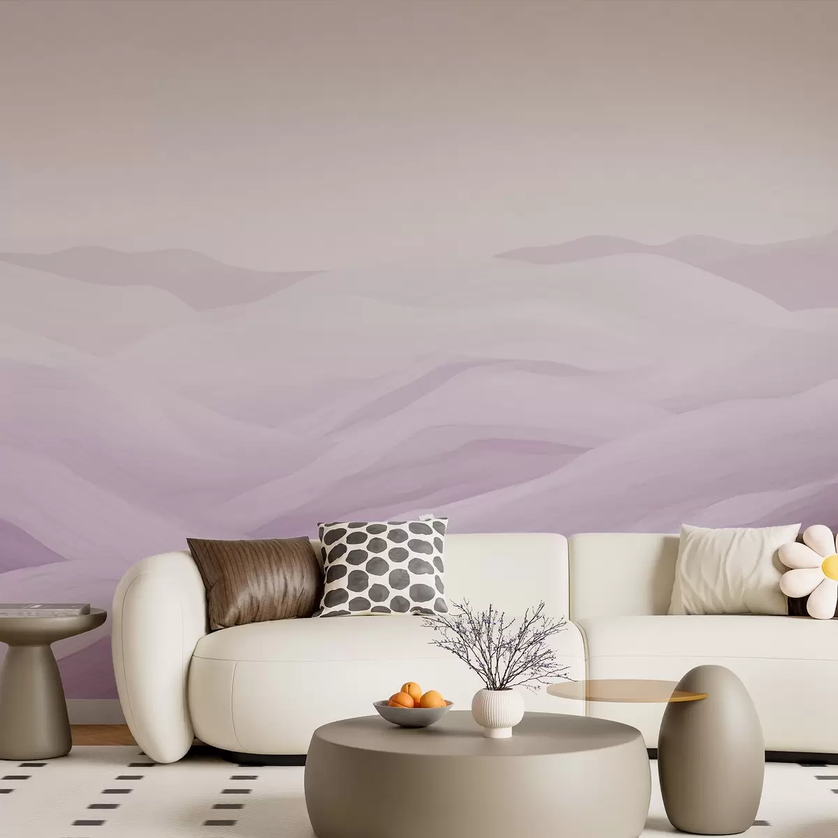 Murales de pared Montañas de niebla w02034v3 murales de pared Montañas de niebla w02034v3