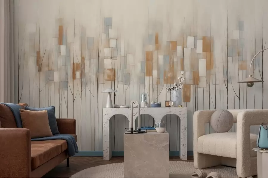 murales de pared Árboles abstractos w08396