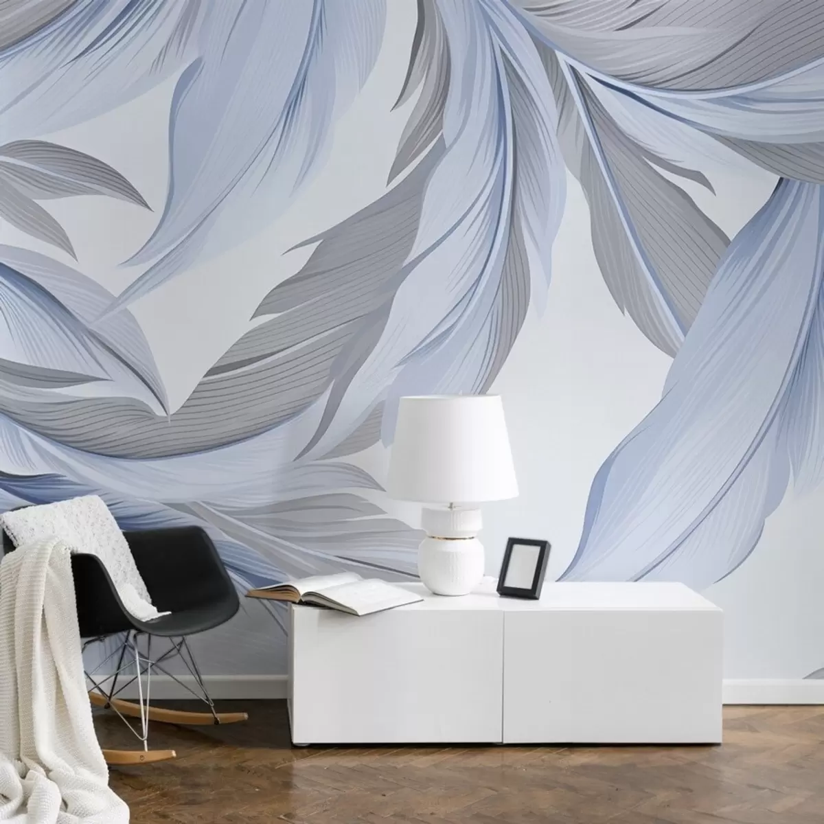 Murales de pared Hojas grandes w08398v1 murales de pared Hojas grandes w08398v1