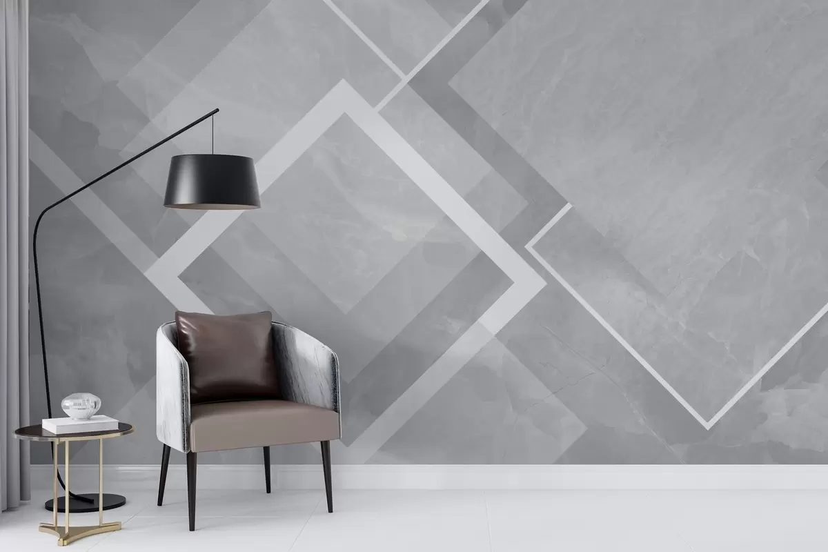 murales de pared Geometría en tonos grises w02062v4