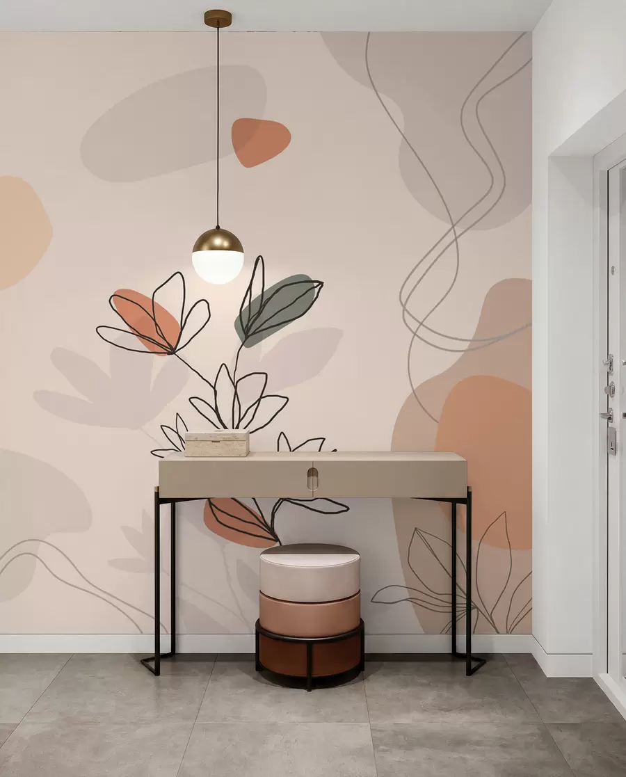 murales de pared Flores estilo boho w02103