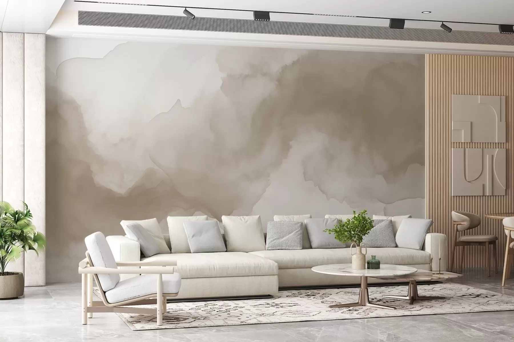 murales de pared Diluciones abstractas de pintura w02114v1