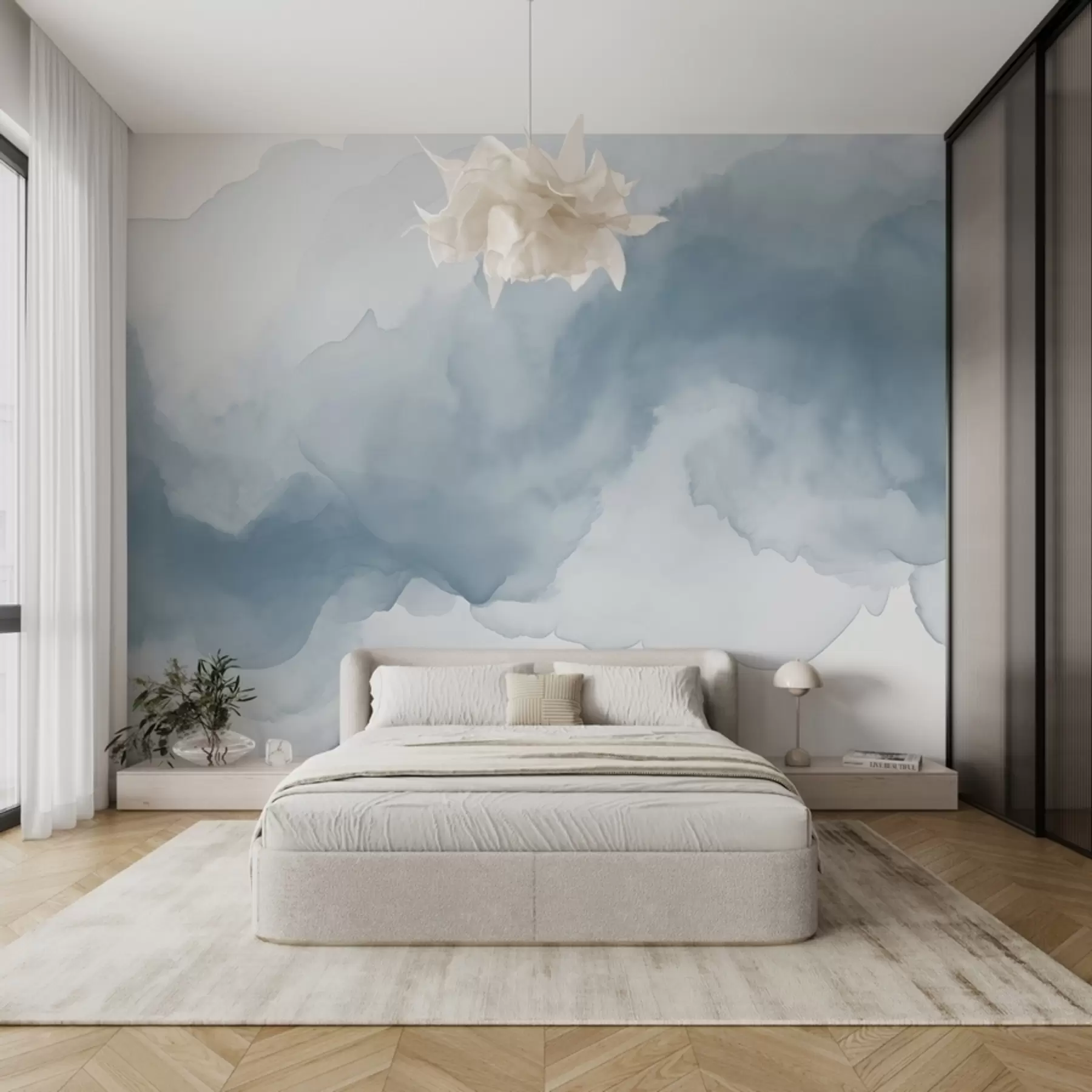 murales de pared Diluciones abstractas de pintura w02114v2