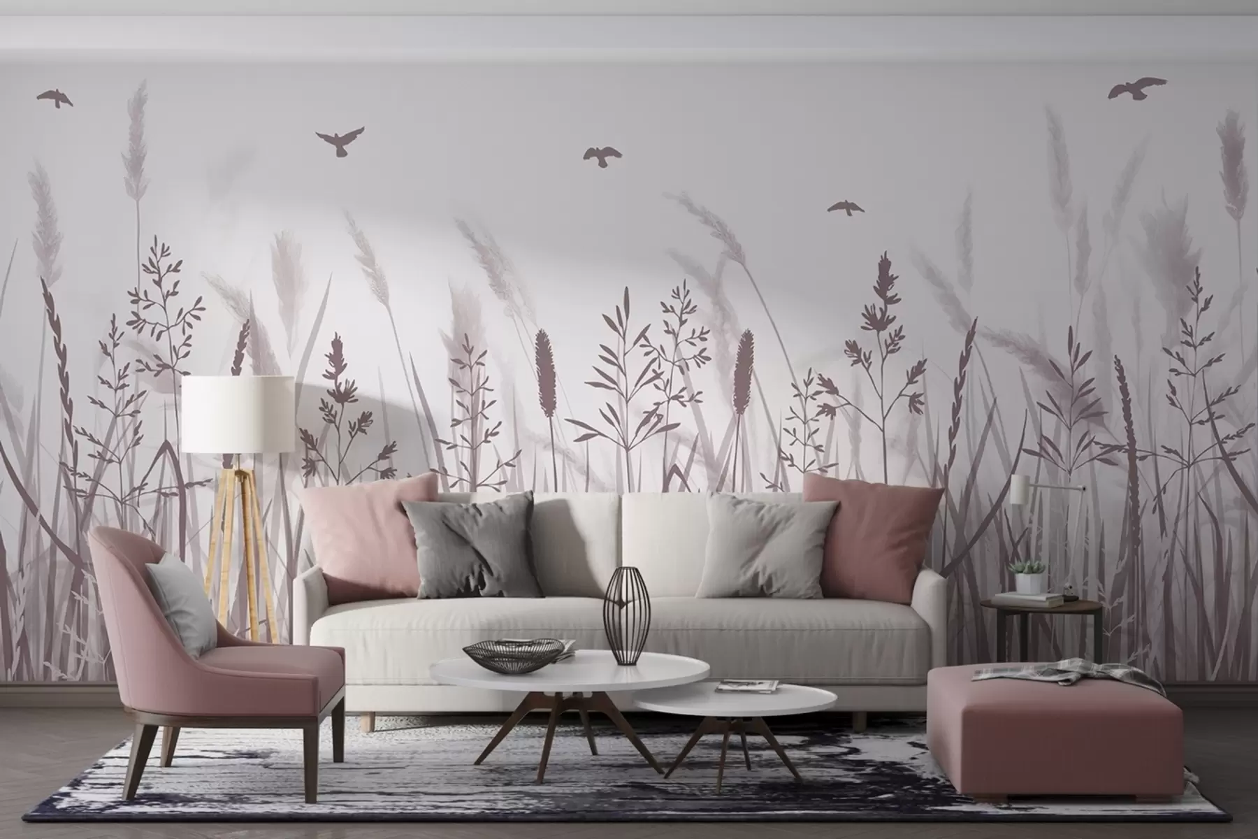 murales de pared Un campo de espigas w02119v3