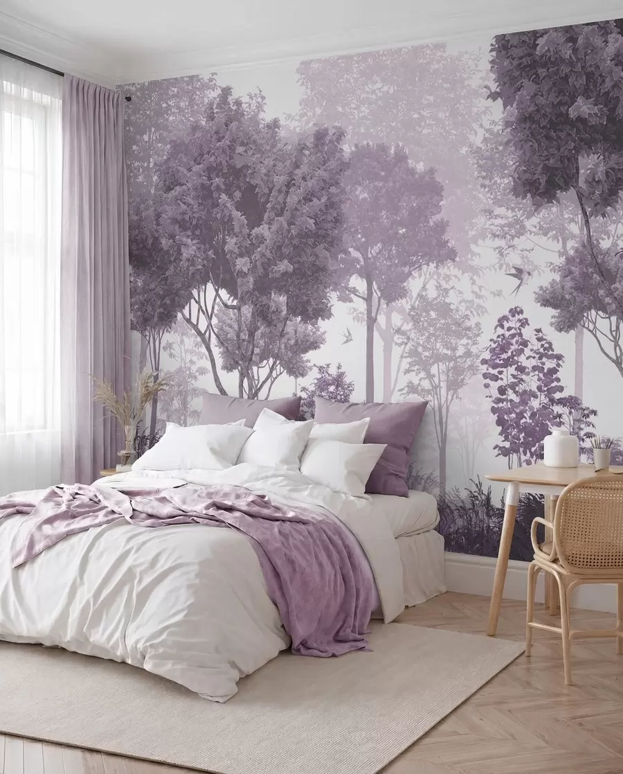 murales de pared Bosque sereno con criaturas amables u72134v4