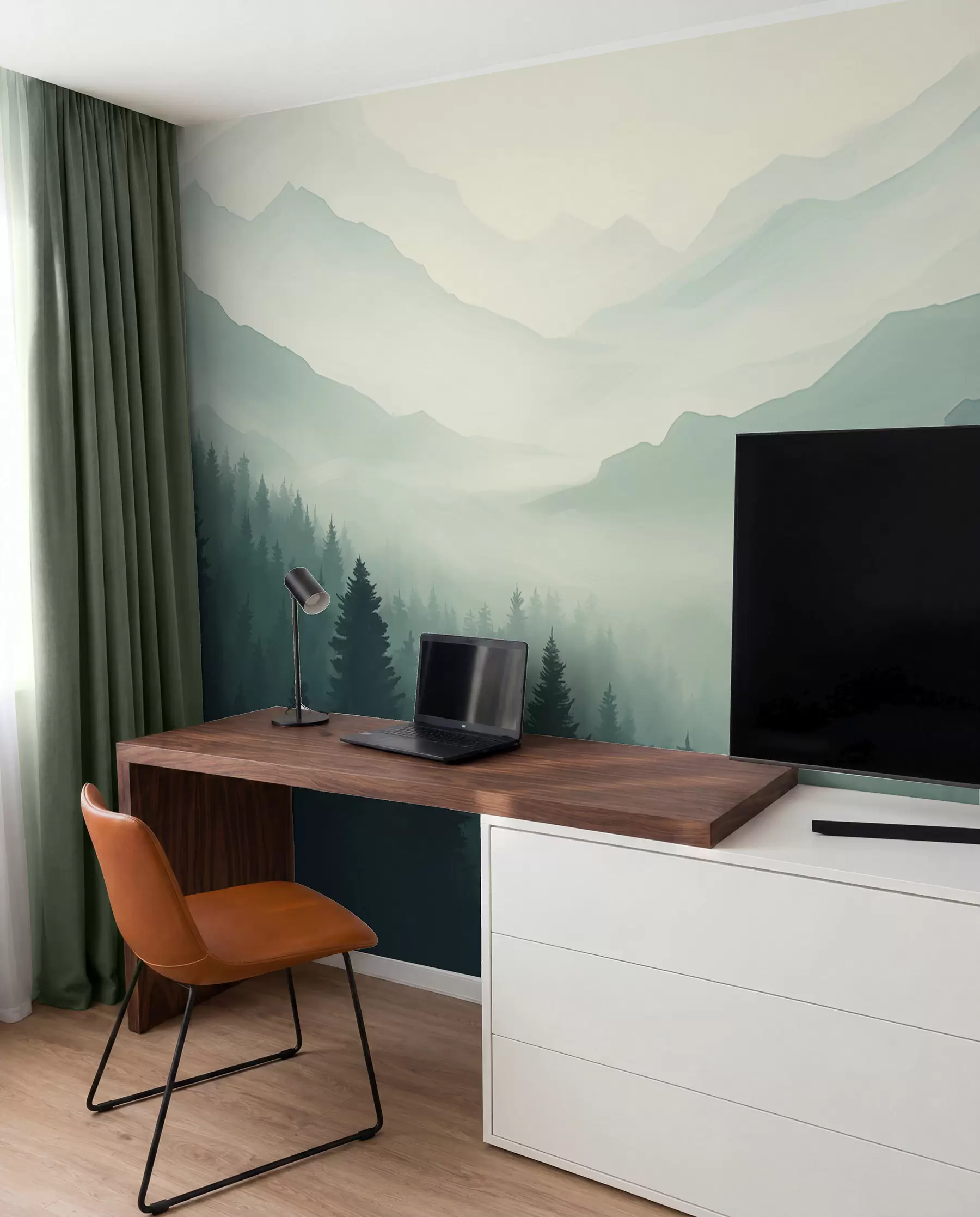 murales de pared Bosques y montañas w02186