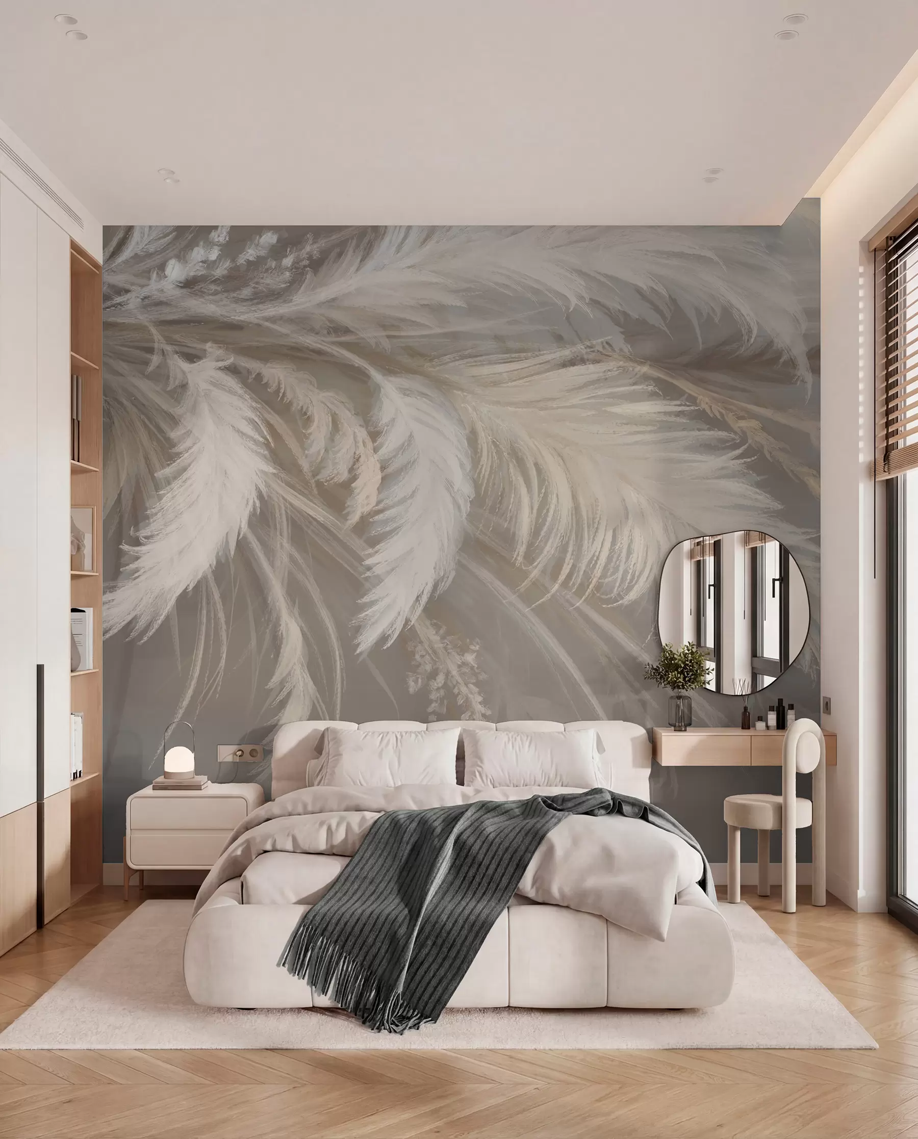 murales de pared Plumas a la deriva w08403