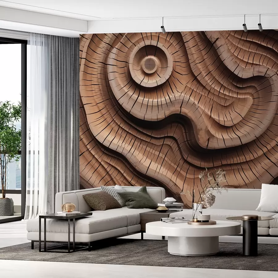 Murales de pared Motivo abstracto con imitación de vetas de madera w02232 murales de pared Motivo abstracto con imitación de vetas de madera w02232