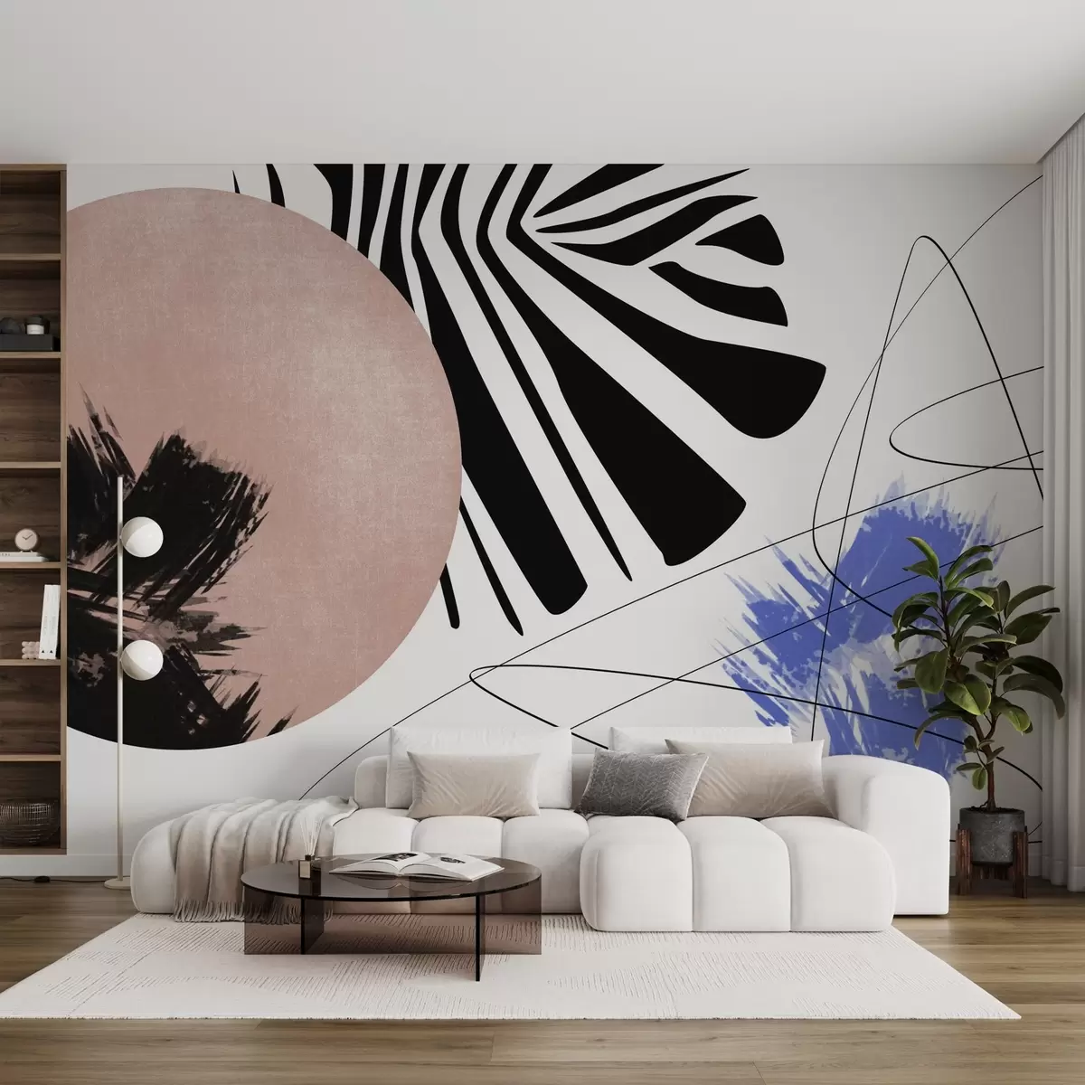 Murales de pared Líneas, rayas y manchas texturadas w02335 murales de pared Líneas, rayas y manchas texturadas w02335