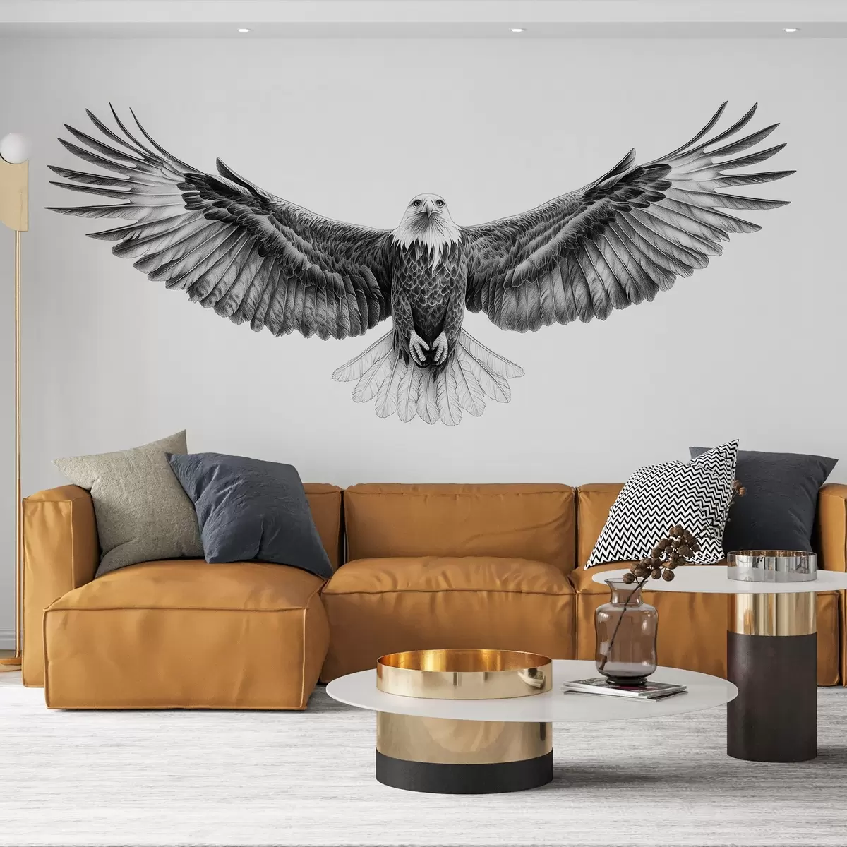 Murales de pared Águila voladora, dibujo a lápiz, pájaros, minimalismo w02370 murales de pared Águila voladora, dibujo a lápiz, pájaros, minimalismo w02370
