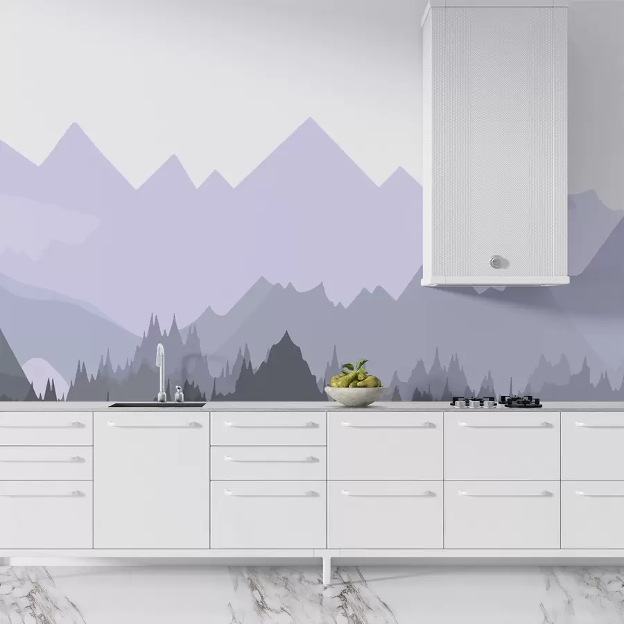 Murales de pared Siluetas de montañas w02303v2 murales de pared Siluetas de montañas w02303v2