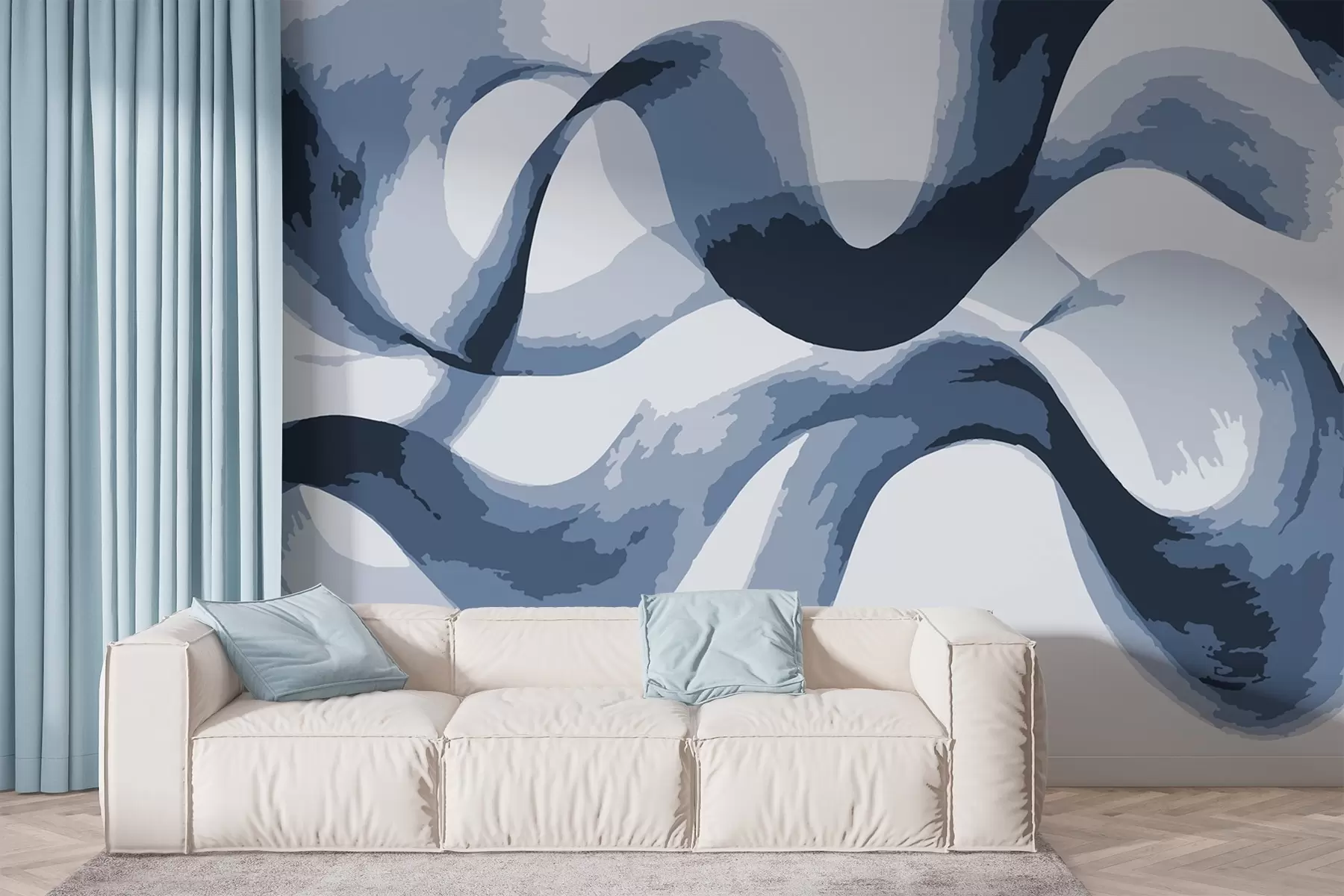 murales de pared Ondas abstractas w02304v1
