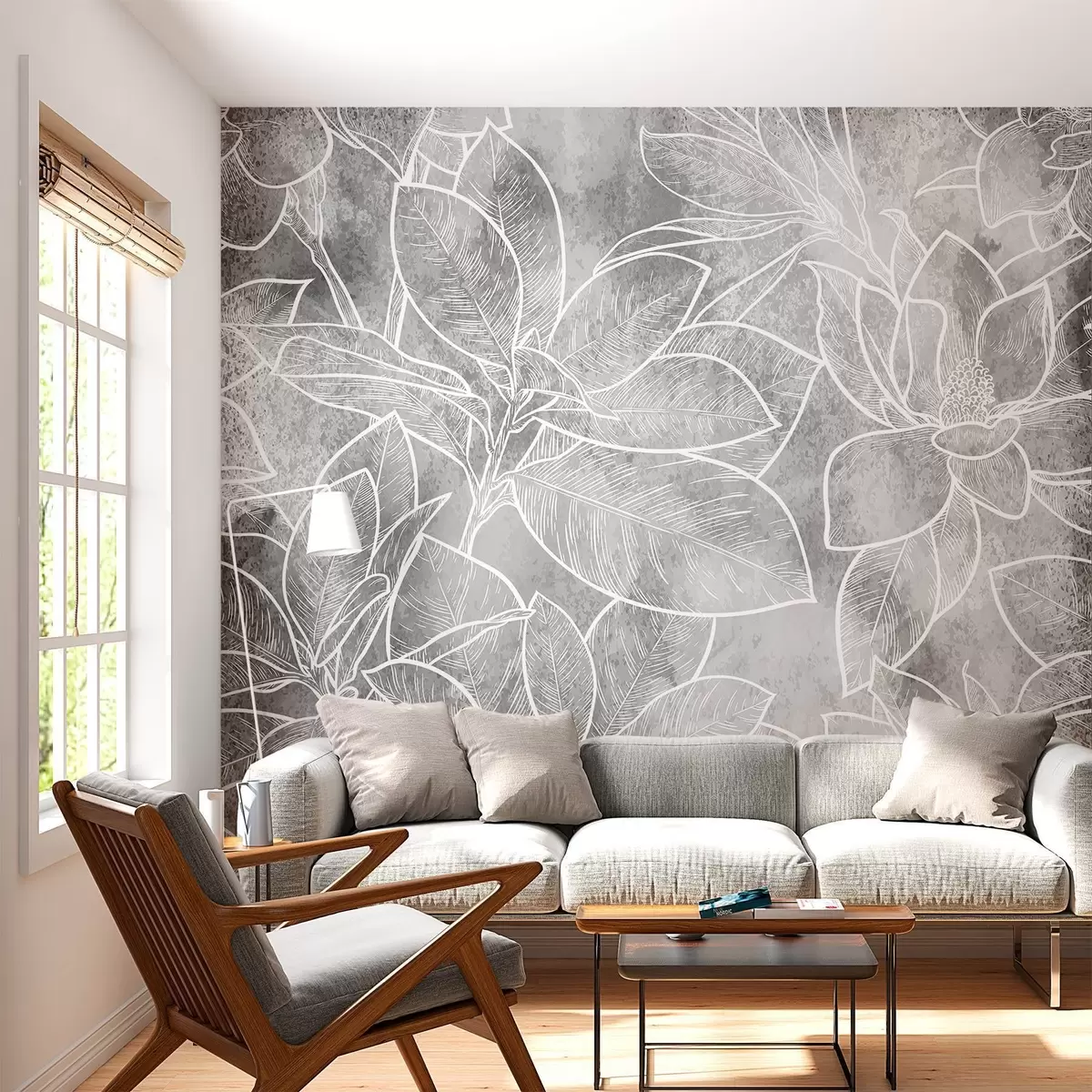 Murales de pared Hojas de contorno sobre fondo texturizado w02306v2 murales de pared Hojas de contorno sobre fondo texturizado w02306v2