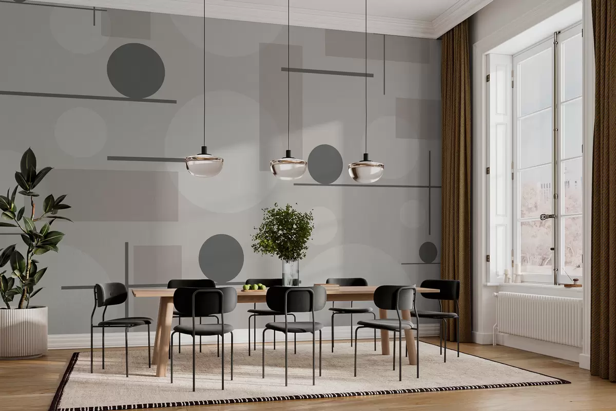 Murales de pared Formas geométricas en colores pastel w02321 murales de pared Formas geométricas en colores pastel w02321