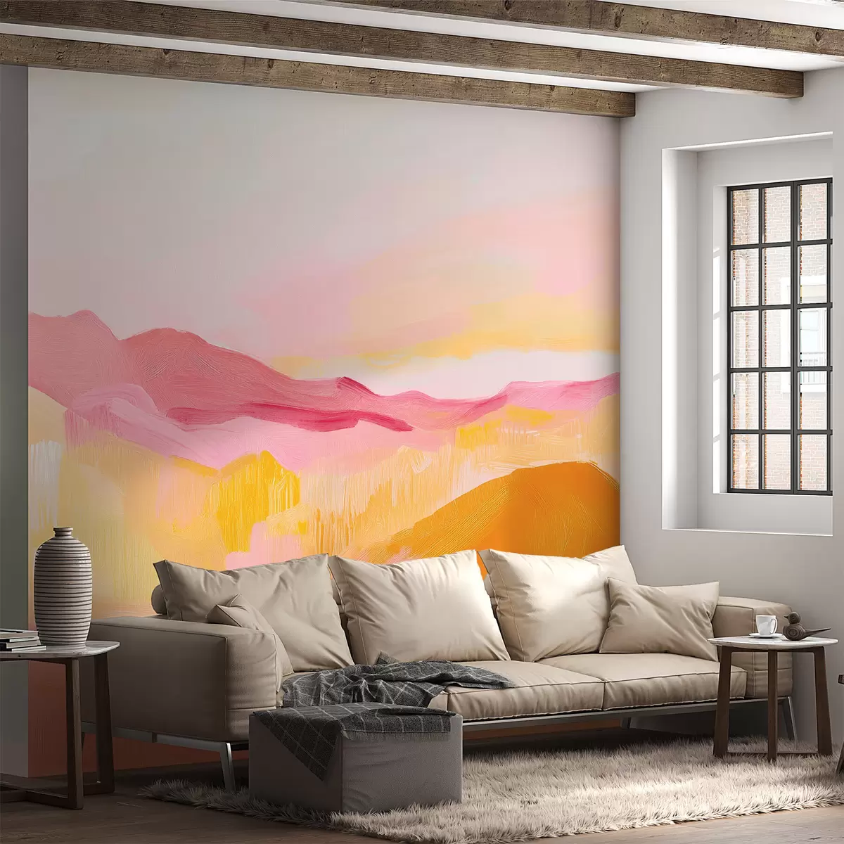 Murales de pared Montañas abstractas brillantes w08458 murales de pared Montañas abstractas brillantes w08458