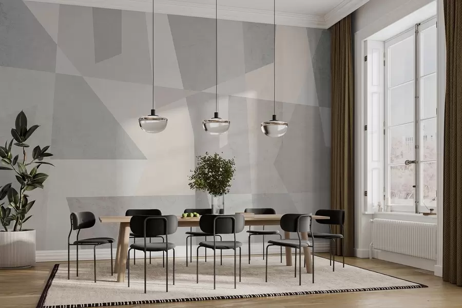Murales de pared geometría texturizada moderna  w02445 murales de pared geometría texturizada moderna  w02445