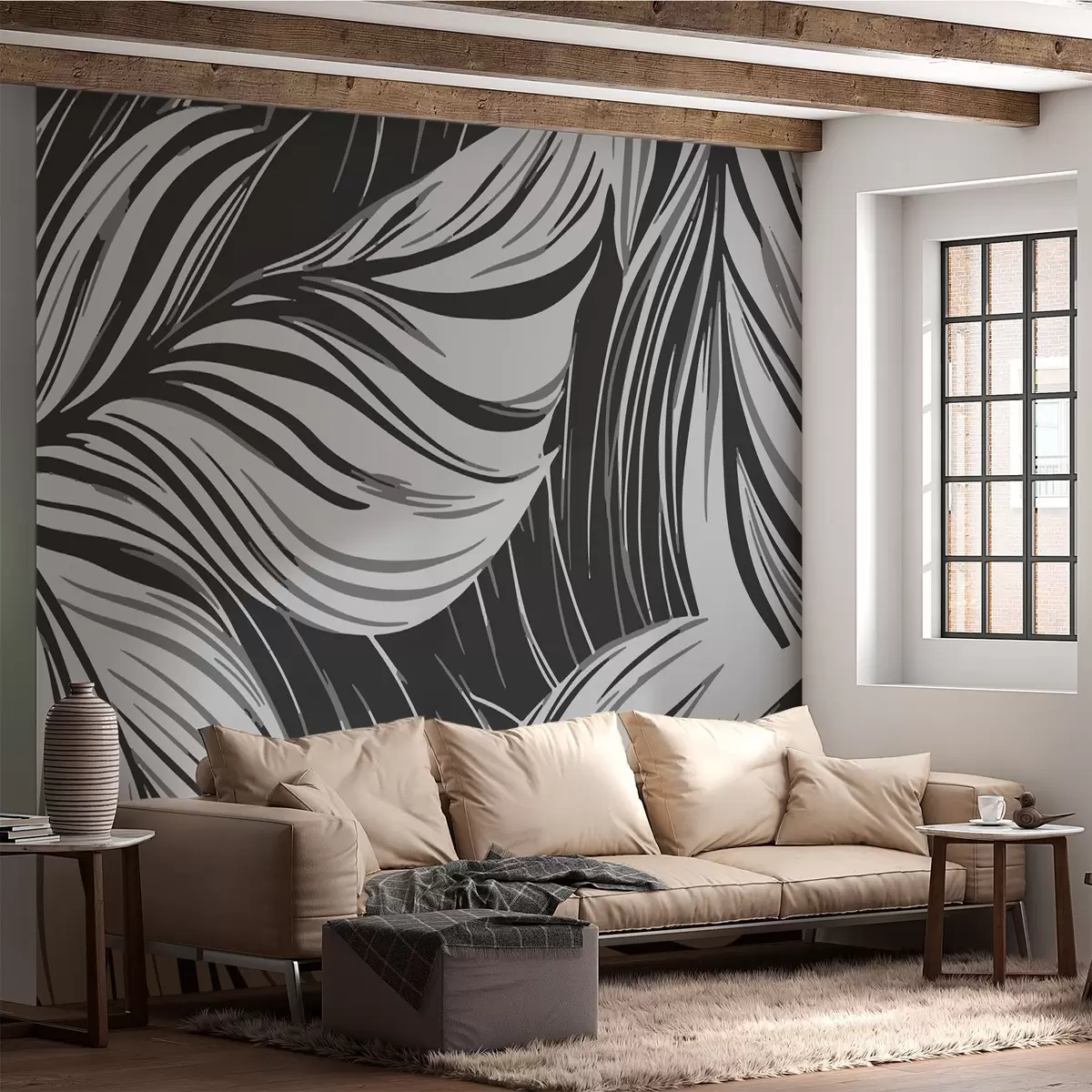 Murales de pared Patrón de hojas w02415v1 murales de pared Patrón de hojas w02415v1