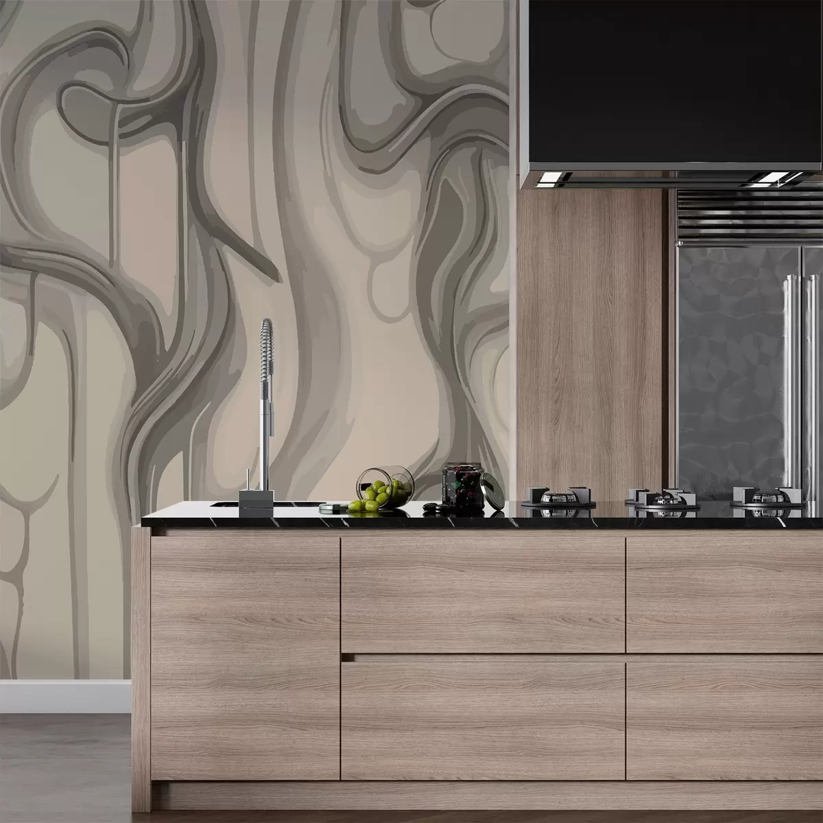 Murales de pared Líneas abstractas w02421 murales de pared Líneas abstractas w02421