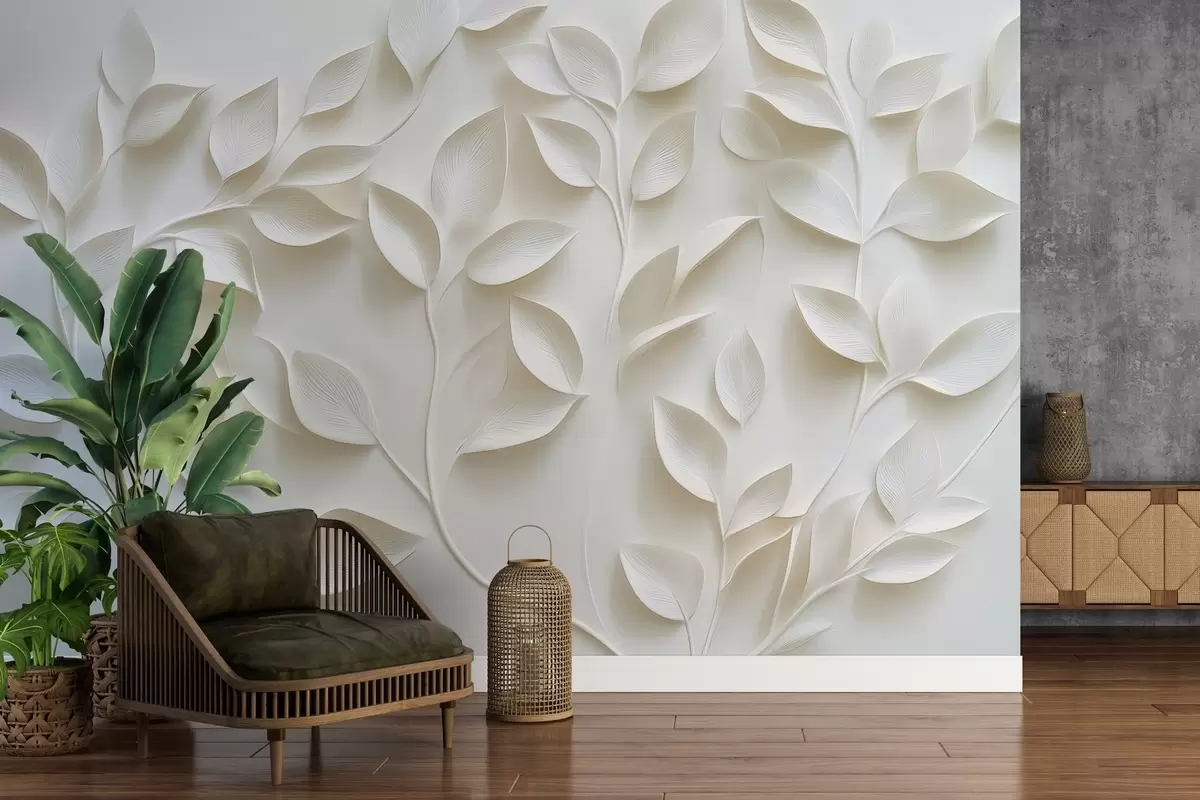 Murales de pared Ramas voluminosas con hojas w02504 murales de pared Ramas voluminosas con hojas w02504