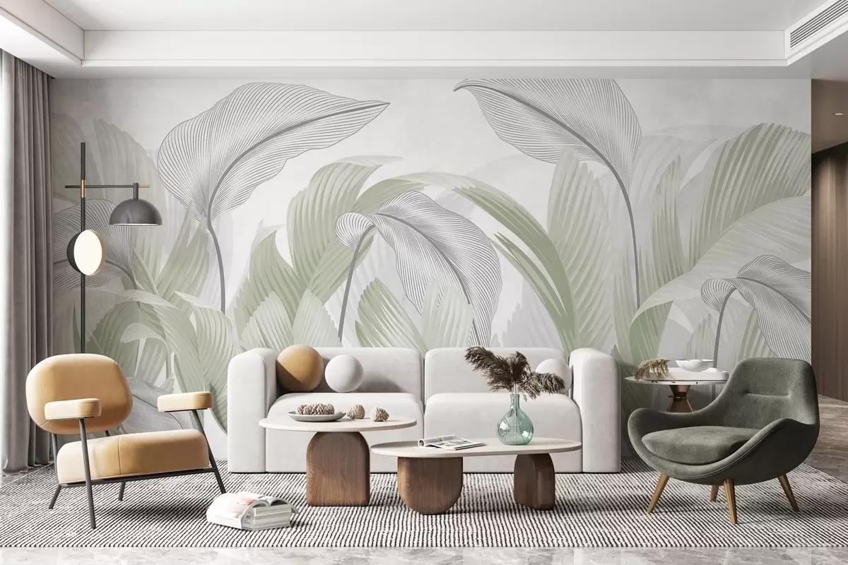 Murales de pared Follaje exuberante w02508v3 murales de pared Follaje exuberante w02508v3