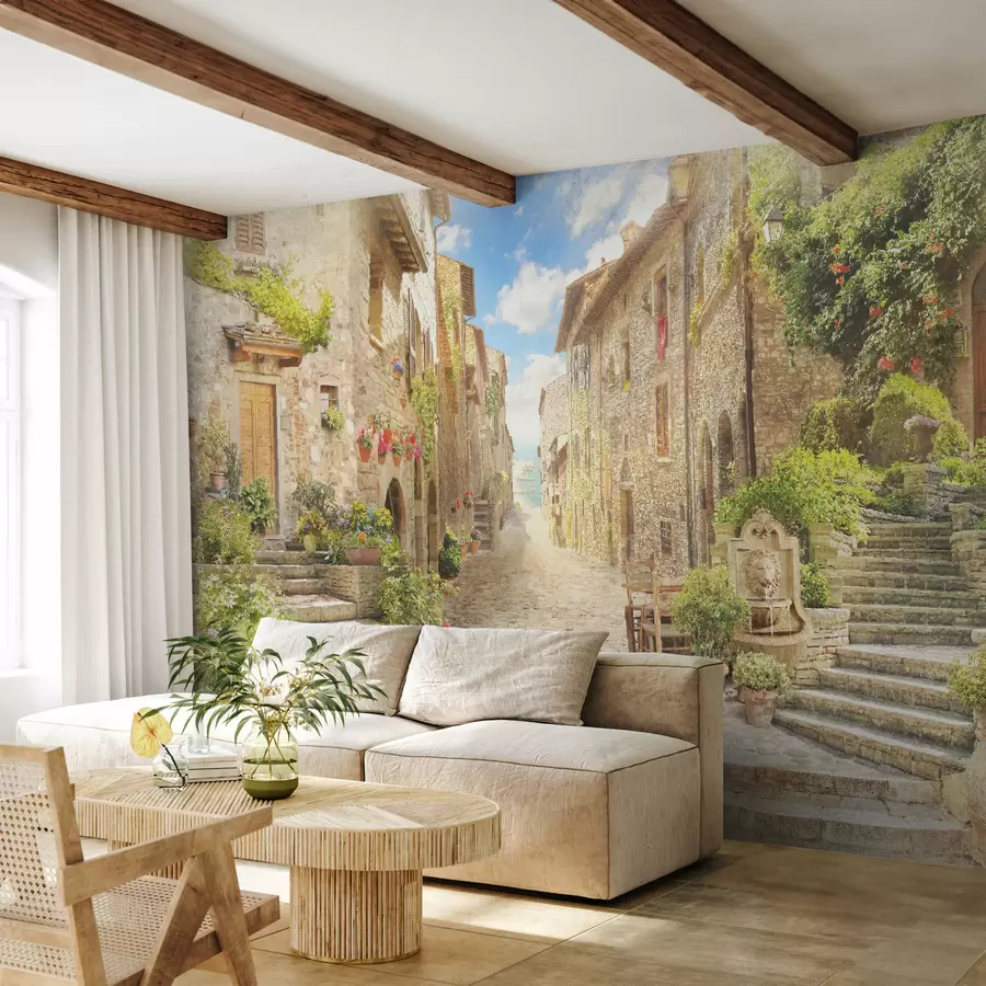 murales de pared Planta, edificio e propiedad u42397