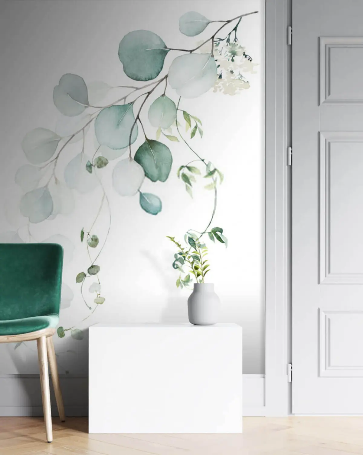 murales de pared rama con hojas u51026