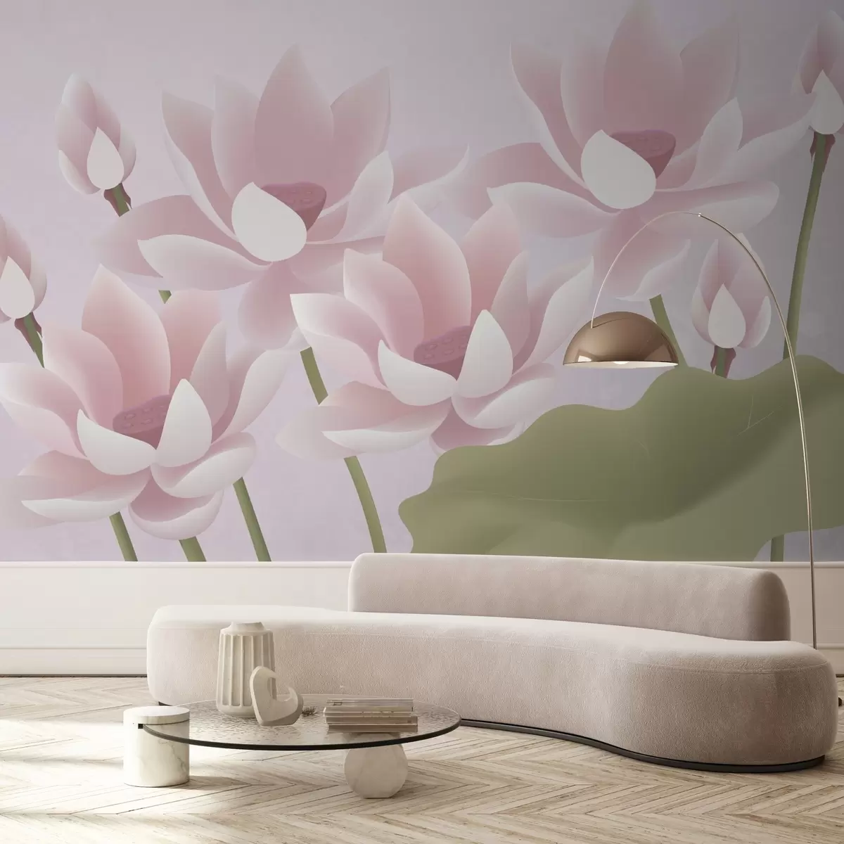 Murales de pared lotos grandes rosas w02563 murales de pared lotos grandes rosas w02563