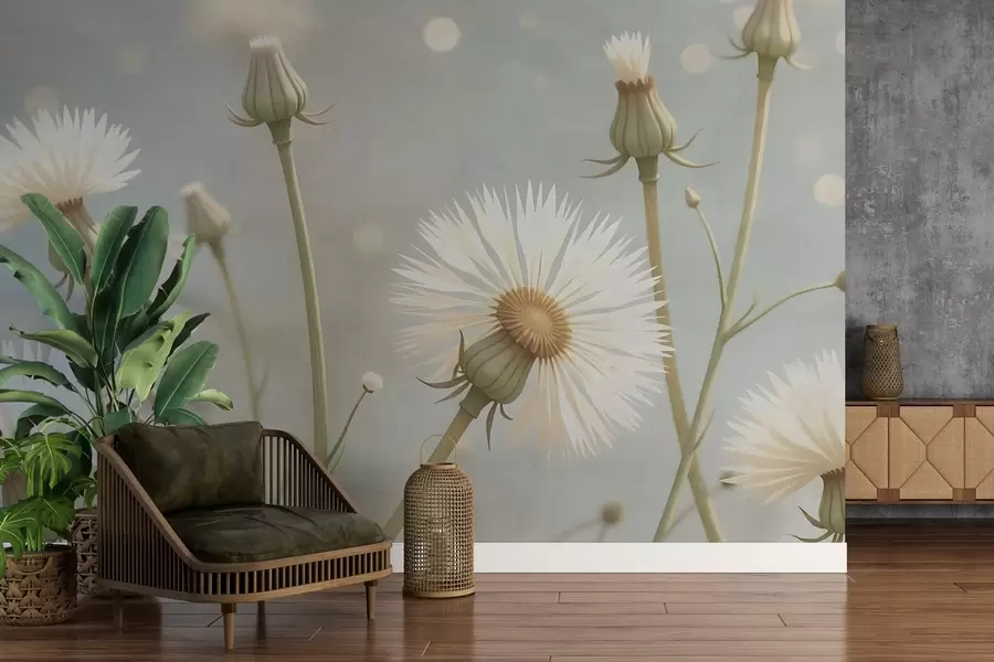 murales de pared Dientes de león pintados w02614