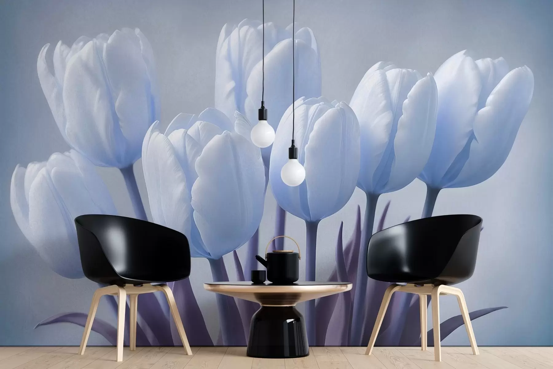 murales de pared Delicado ramo de tulipanes w02616v1