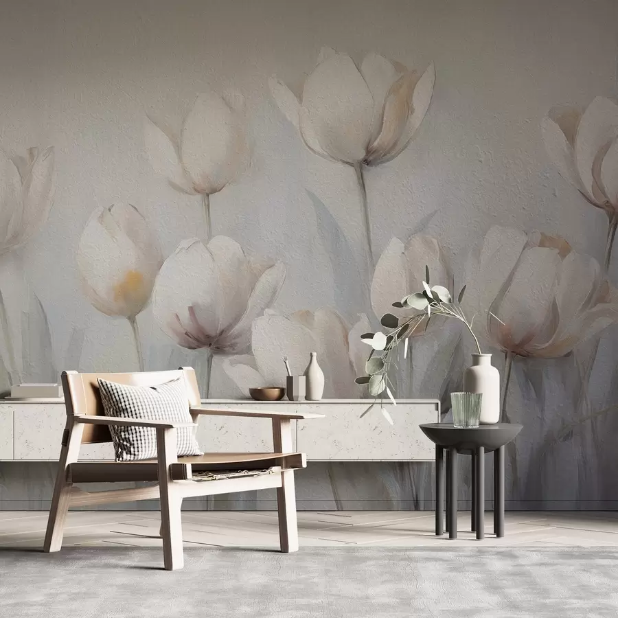 Murales de pared Tulipanes en estilo grunge w02618 murales de pared Tulipanes en estilo grunge w02618