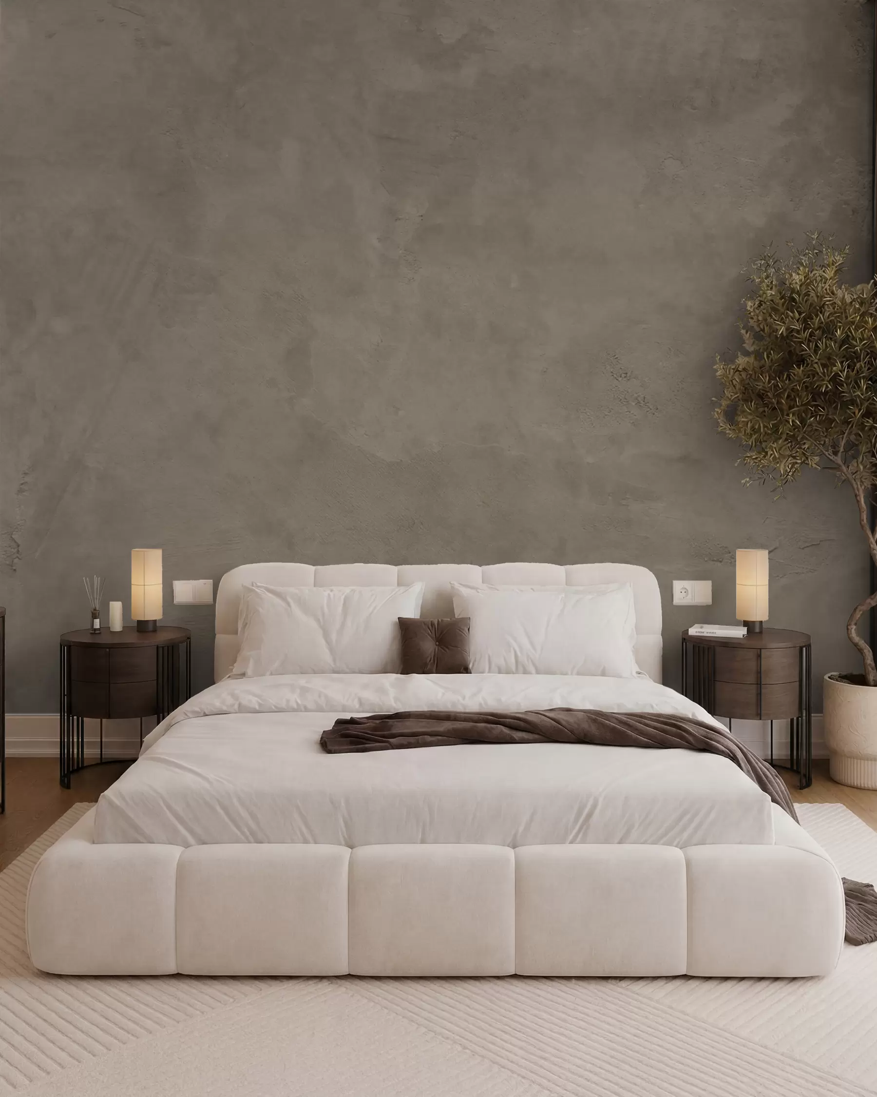 murales de pared Hormigón en tonos tierra w02553v3