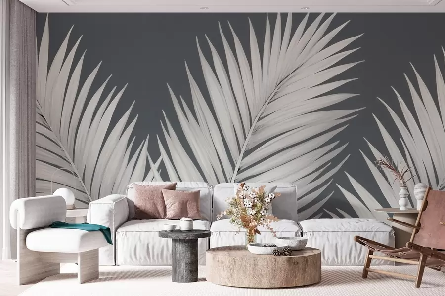Murales de pared Hojas de palmera con follaje w02569 murales de pared Hojas de palmera con follaje w02569