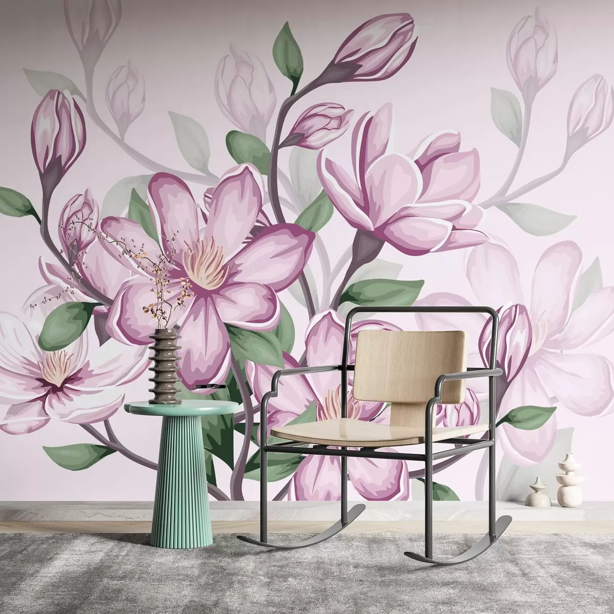 Murales de pared grandes flores rosas w02663 murales de pared grandes flores rosas w02663