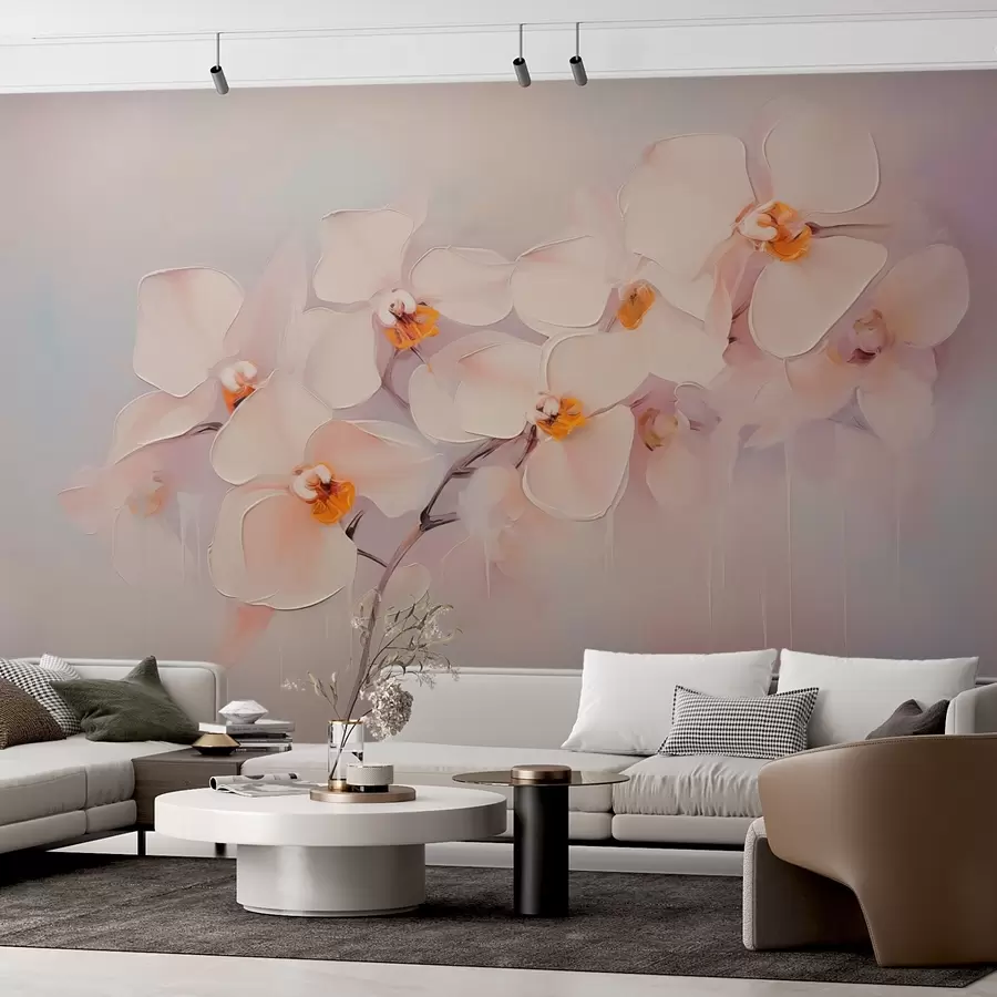 Murales de pared Pintura imitación rama de orquídea w02707 murales de pared Pintura imitación rama de orquídea w02707