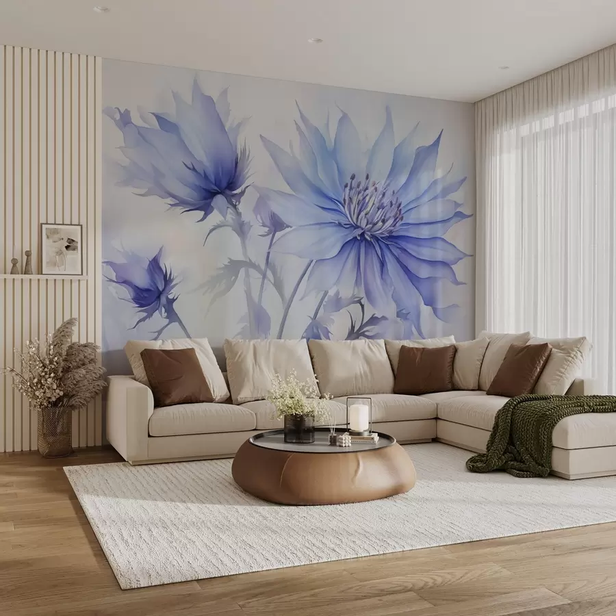 Murales de pared Acianos imitación estilo acuarela w02710 murales de pared Acianos imitación estilo acuarela w02710