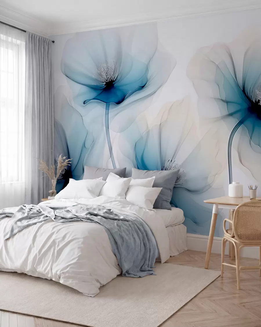 murales de pared Flores transparentes w02696