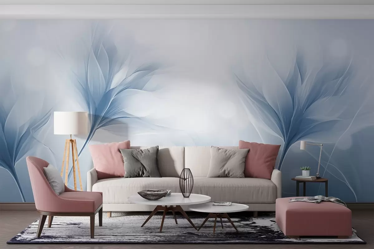 Murales de pared Pétalos suaves y transparentes w02697v2 murales de pared Pétalos suaves y transparentes w02697v2