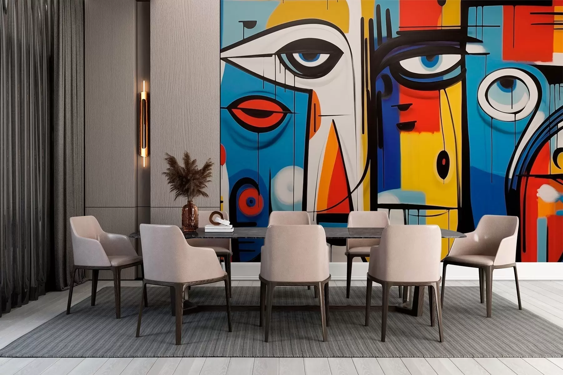 murales de pared Retrato abstracto w02698