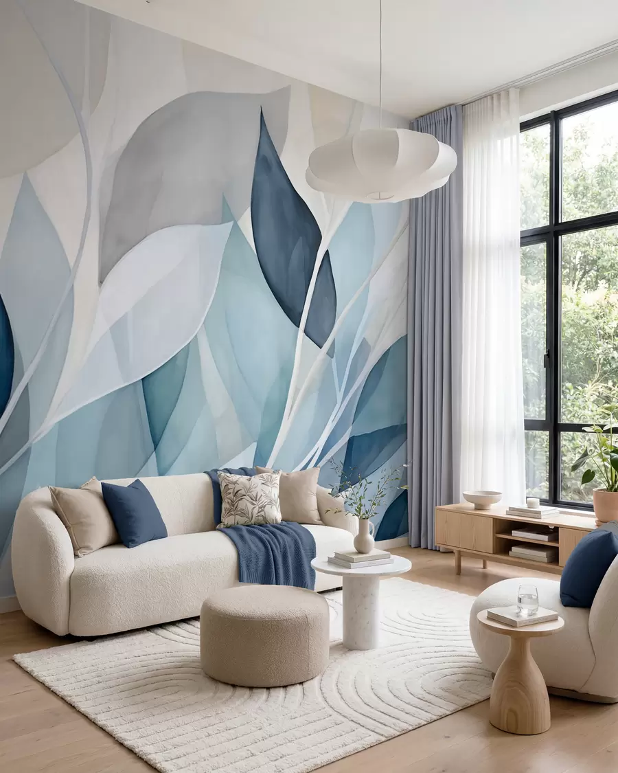 murales de pared Hojas abstractas w02701